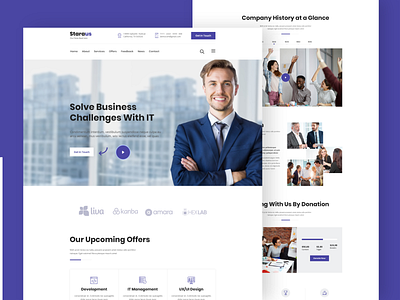 Staraus - Startup PSD Template