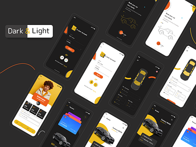 Car booking app ui kit app apps clean clean design creative app design ui ux