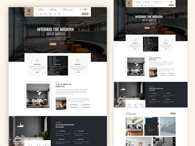 Architecture & Interior WebTemplate architecture clean creative app design interior ux