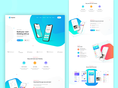 App landing page