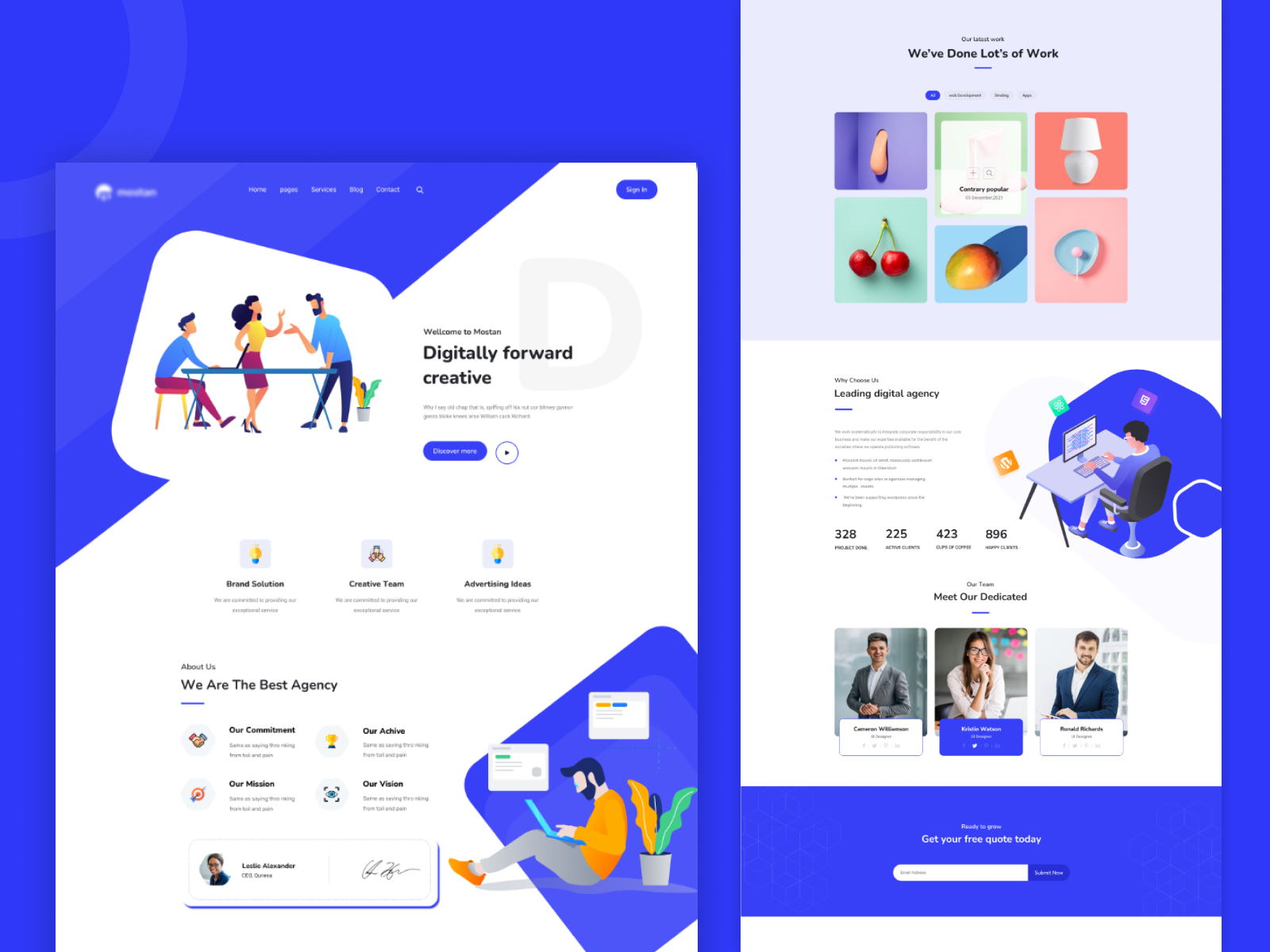 Digital Agency by Razaur Rahman on Dribbble