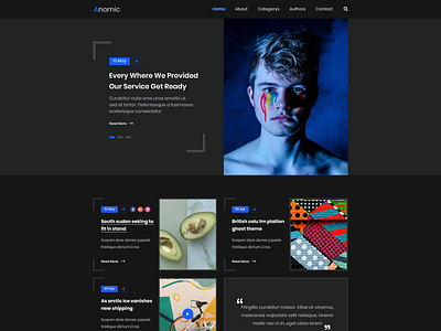 Creative Blog PSD Template