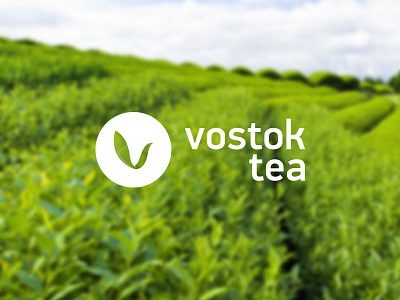 Vostoktea east green leaf logo tea