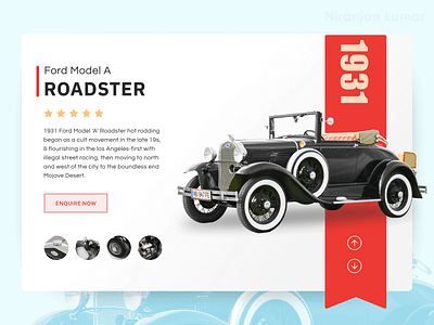 Vintage Cars - Ecommerce Product Page