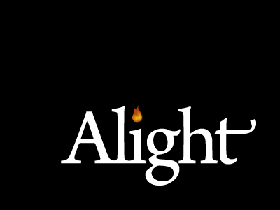 Alight alight flame on! logo