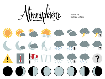 Atmosphere Icons atmosphere icon set weather