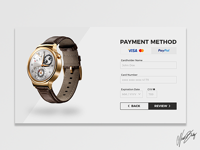 Daily UI #002 | Credit Card Payment daily interface photoshop ui user