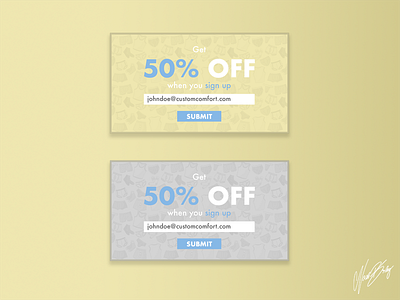 Daily UI 011 | Discount Pop - Up daily dailyui design ecommerce interface photoshop product sign ui up user web