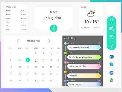 Calendar dashboard