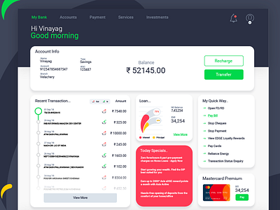 Netbanking Dashboard
