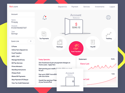 Netbanking Dashboard