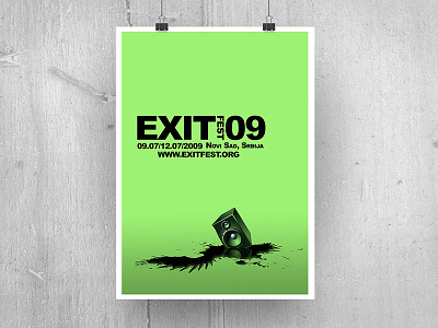 Poster for Exit festival illustrator music music festival photoshop poster poster design