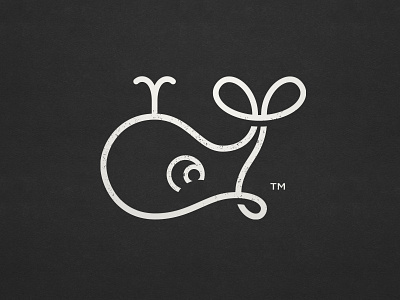 Whale line linecraft logo simple whale