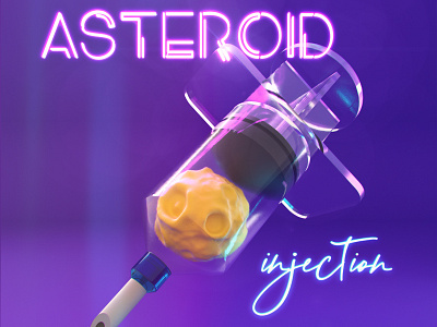 Asteroid Injection 🌕 💉🤟🏻🔝 3d abstract adobe aftereffects animation art c4d design dreamscape illustration maxon mograph motiondesign octane render space vfx