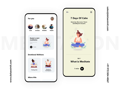 Meditation and Mantra App Development app design app development company branding mediation app development meditation app mobile app design mobile app ui