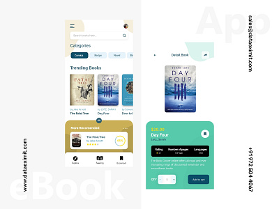 eBook App Development android app design branding ebook ios mobile app design mobile app ui