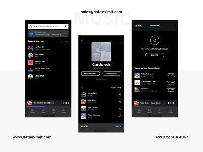 Music App Development android app design app development branding ios mobile app design mobile app ui music music app