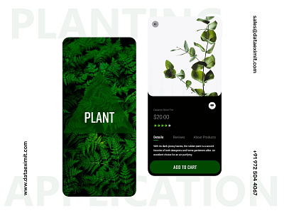 Planting App Development app design branding design logo mobile app design mobile app ui natural planting