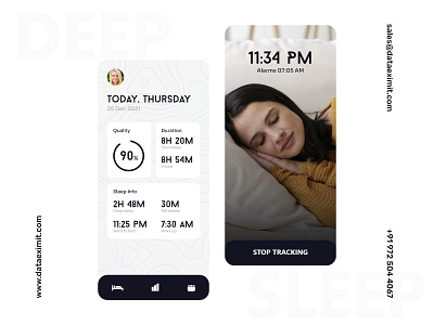 Deep Sleep Meditation App Development app design branding deep sleep meditation mobile app design mobile app ui