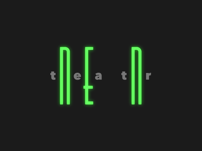 Teatr Neon animation design illustration logo logo design logotype motion design