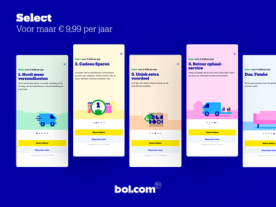 bol.com | Select app bol.com branding design ecommerce select ui ux
