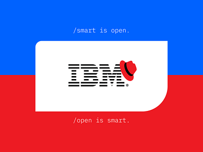 IBM goes all in on Red Hat. branding exploration ibm redhat