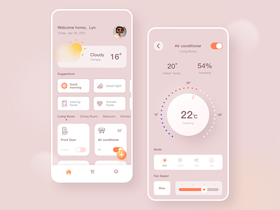 Smart Home app app design smart home smart home app ui