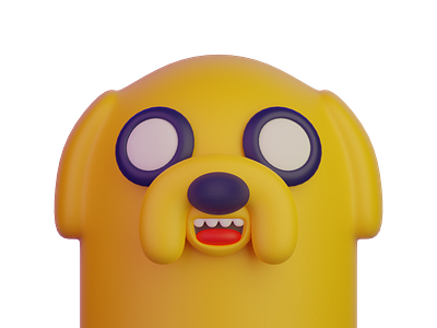 Adventure Time 3d adventure blender cartoon character design dog icon illustration jake the dog logo lowpolly time vector