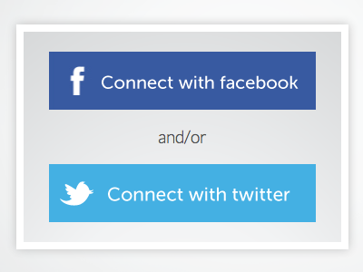 Connect with FB button connect with facebook fb fb button twitter