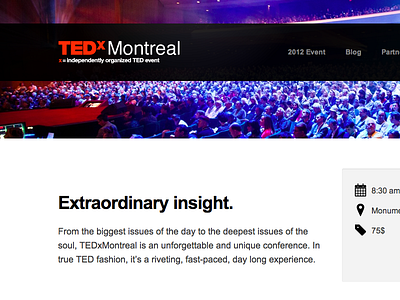 TEDxMontreal conference event tedx tedxmontreal