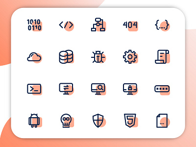 Development Icon apps computer design development icon iconography iconset line minimalist outline programming simple ui