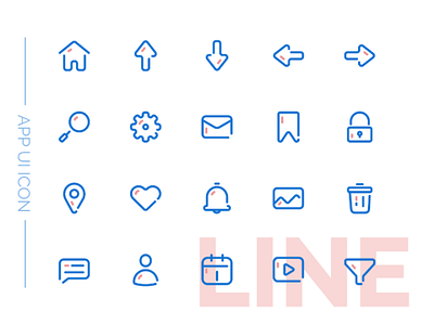 App UI Icon app challenge icon iconography iconset line ui