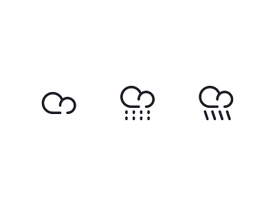 Cloud cloud design icon iconography icons iconset line minimalist outline rain