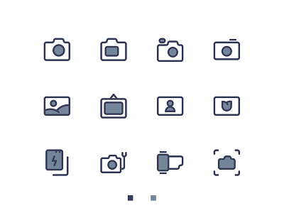 Photography Iconset app design icon iconography icons iconset line minimalist outline photography simple ui