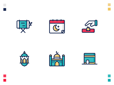 Marhaban Yaa Ramadhan app design filled flat icon iconography icons iconset illustration line marhaban minimalist ramadan ramadan kareem shadow simple ui
