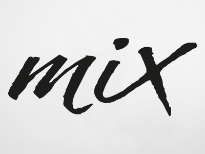 Mix calligraphy logo packaging type typography