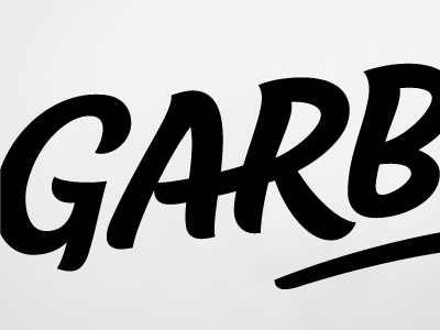 Garb brush hand hand lettering lettering name sketch type typography