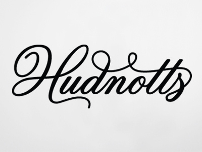 Hudnotts branding hand lettering logo logotype packaging type typography