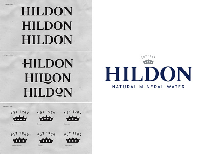 Hildon Water bespoke branding custom type hand lettering lettering logo logotype sketch type typography