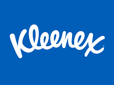 Kleenex Logo branding calligraphy hand drawn hand lettering lettering logo logotype script type typography