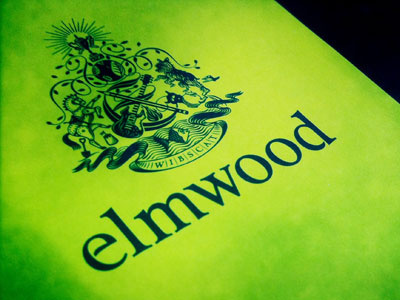 Elmwood branding logo type typography