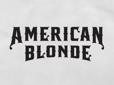 American Blonde beer hand lettering lettering logo logotype packaging sketch type typography