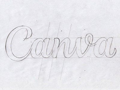 Canva Logo Process branding design hand lettering lettering logo logotype process sketch type typography