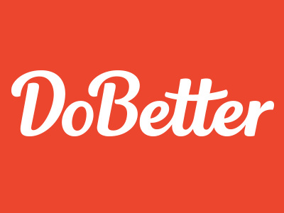 DoBetter brand calligraphy custom type design hand crafted hand drawn hand lettering lettering logo logotype type typography