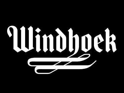 Windhoek beer brand custom type design hand drawn hand lettering lettering logo packaging type typography