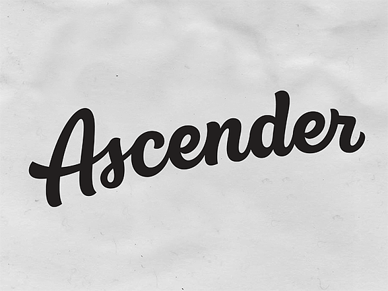 Ascender process brand calligraphy custom type design hand crafted hand drawn hand lettering lettering logo logotype type typography