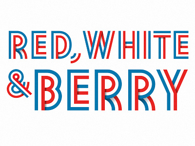 Red, White & Berry beer brand custom type design hand drawn hand lettering lettering logo packaging type typography