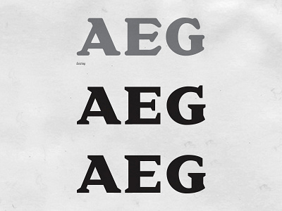 AEG aeg bespoke branding font identity lettering letters logo logotype type typography