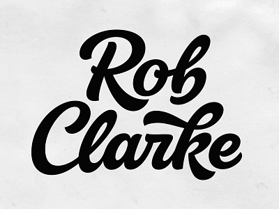 Rob Clarke – vector stage 1 bespoke branding identity lettering letters logo logotype script signature type typography