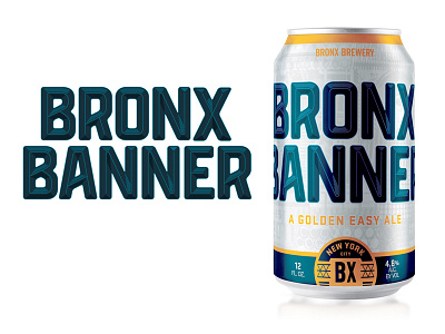 Bronx Banner Rob Clarke beer bespoke branding font identity label lettering logo logotype type typography